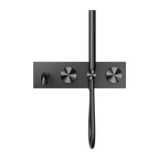 Nero Opal Progressive Shower System With Spout 250mm - Graphite - NR252003a250GR