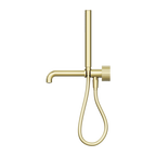 Nero Opal Progressive Shower System Separate Plate With Spout 250mm - Brushed Gold - NR252003b250BG