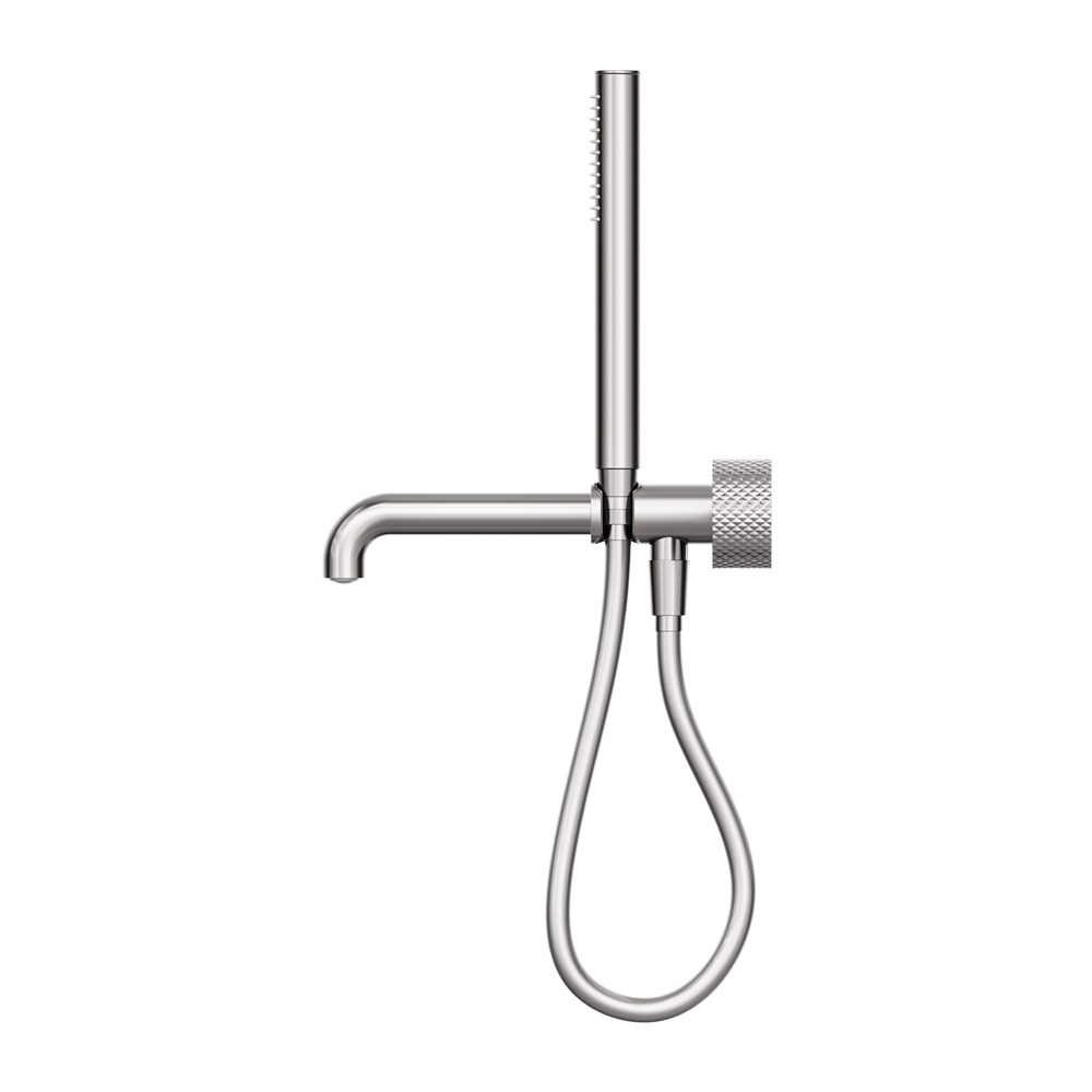 Nero Opal Progressive Shower System Separate Plate With Spout 230mm - Brushed Nickel - NR252003b230BN