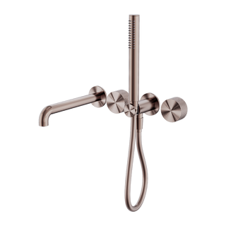 Nero Opal Progressive Shower System Separate Plate With Spout 230mm - Brushed Bronze - NR252003b230BZ