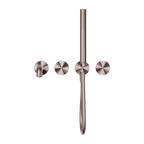 Nero Opal Progressive Shower System Separate Plate With Spout 230mm - Brushed Bronze - NR252003b230BZ