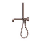 Nero Opal Progressive Shower System Separate Plate With Spout 250mm - Brushed Bronze - NR252003b250BZ