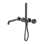 Nero Opal Progressive Shower System Separate Plate With Spout 250mm - Graphite - NR252003b250GR