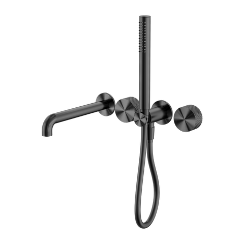 Nero Opal Progressive Shower System Separate Plate With Spout 230mm - Graphite