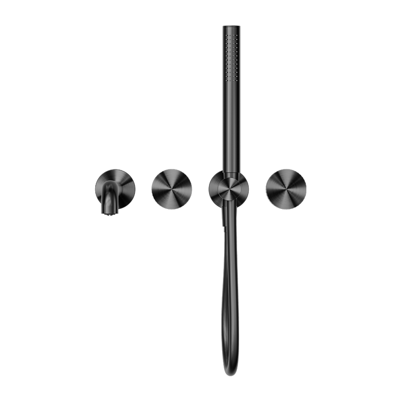 Nero Opal Progressive Shower System Separate Plate With Spout 230mm - Graphite