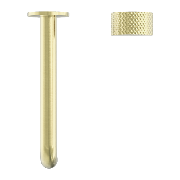 Nero Opal Progressive Wall Basin/Bath Set 120mm - Brushed Gold - NR252007A120BG