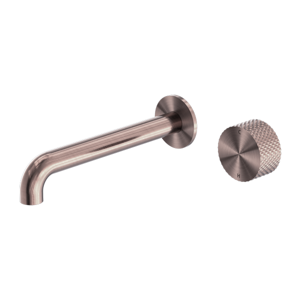 Nero Opal Progressive Wall Basin/Bath Set 230mm - Brushed Bronze