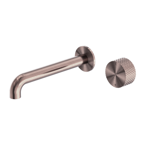 Nero Opal Progressive Wall Basin/Bath Set 230mm - Brushed Bronze