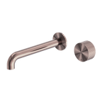 Nero Opal Progressive Wall Basin/Bath Set 185mm - Brushed Bronze - NR252007A185BZ
