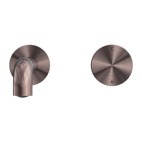 Nero Opal Progressive Wall Basin/Bath Set 230mm - Brushed Bronze