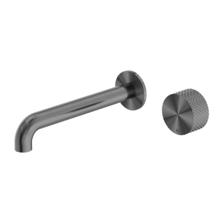 Nero Opal Progressive Wall Basin/Bath Set 185mm - Graphite - NR252007A185GR