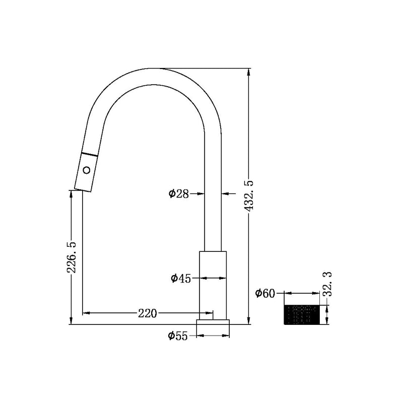 Nero Opal Progressive Pull Out Kitchen Set - Brushed Nickel