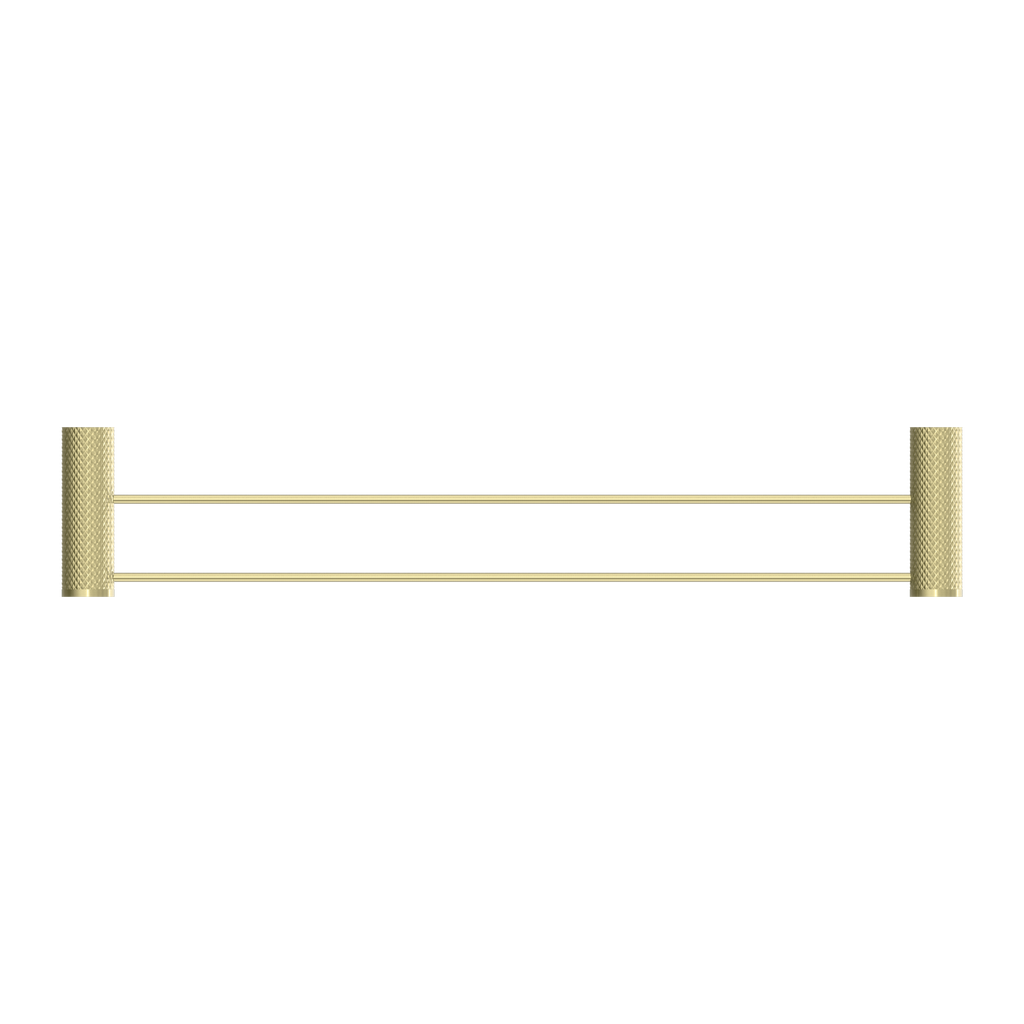 Nero Opal Double Towel Rail 800mm - Brushed Gold - NR2530dBG