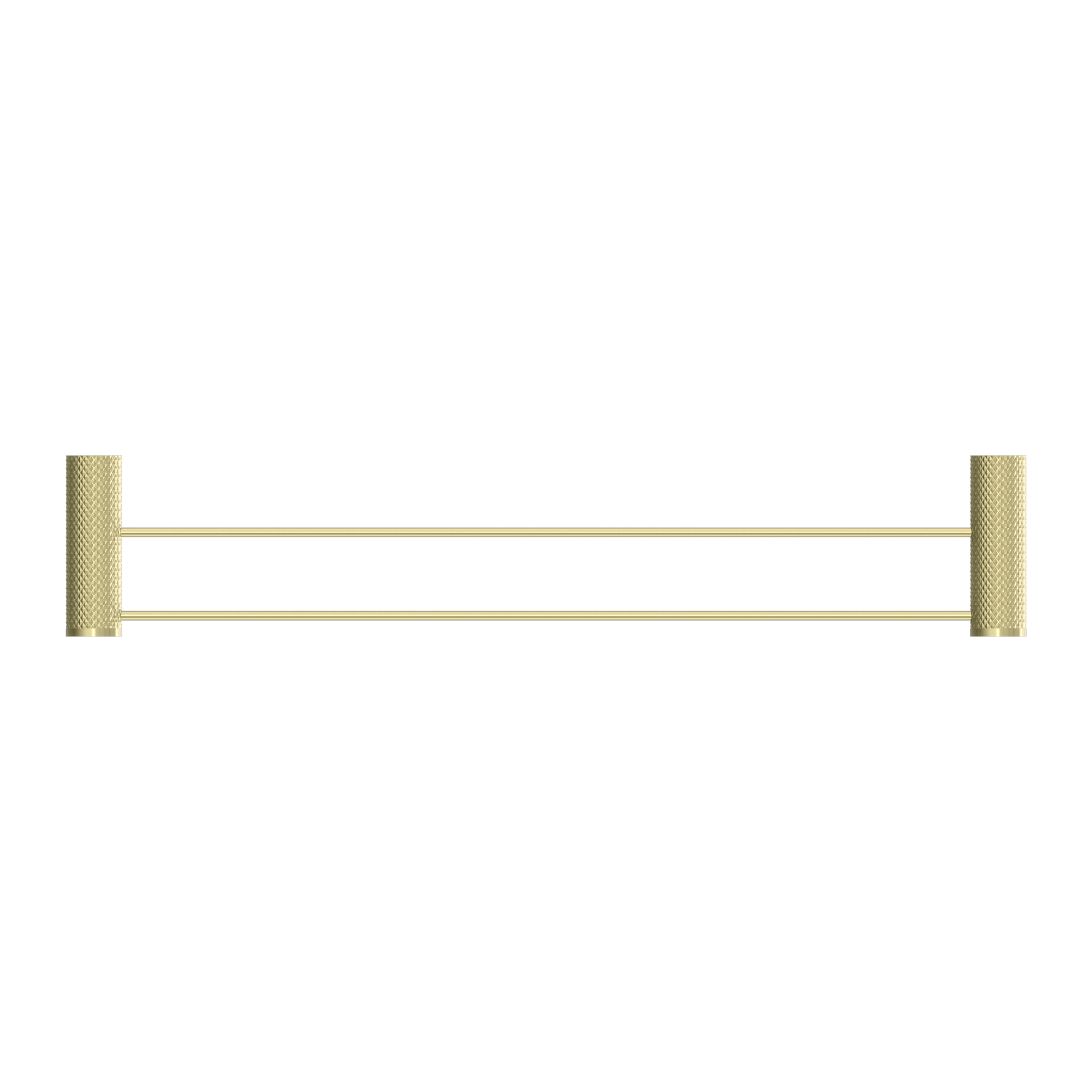 Nero Opal Double Towel Rail 800mm - Brushed Gold - NR2530dBG
