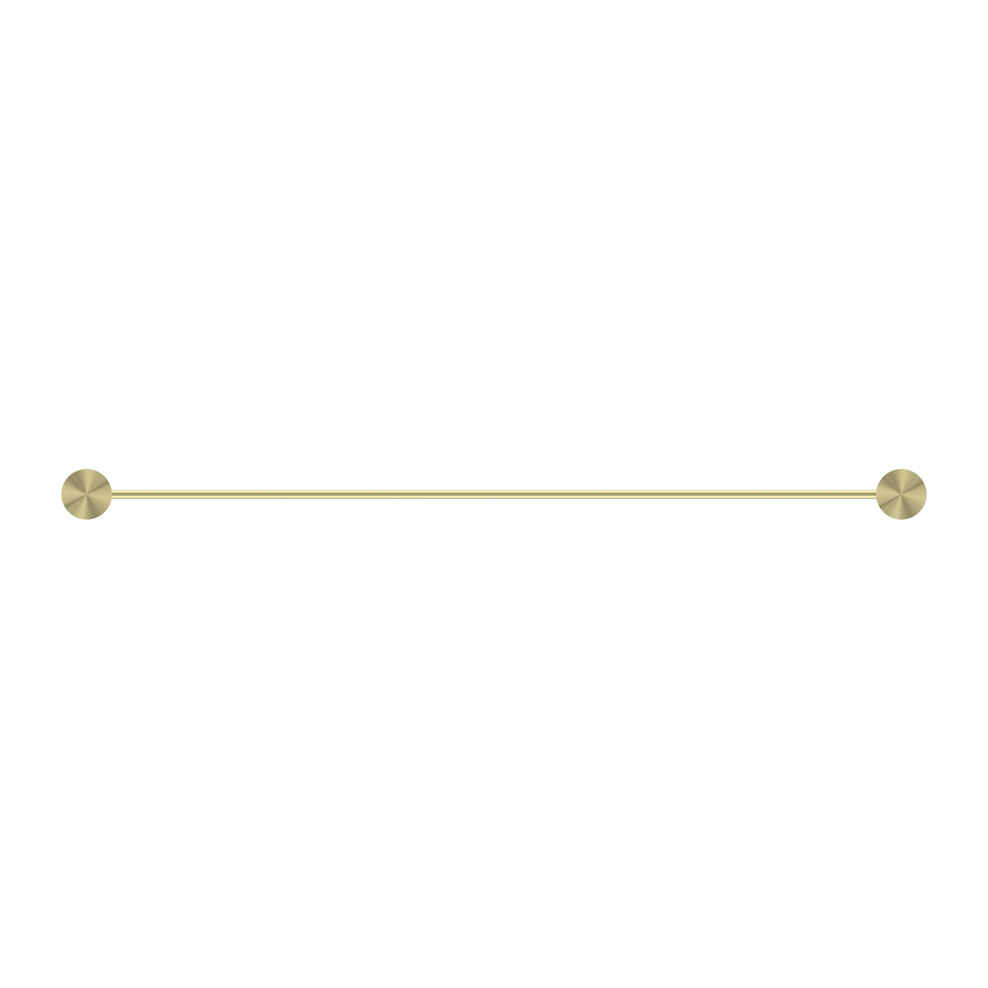 Nero Opal Double Towel Rail 800mm - Brushed Gold - NR2530dBG