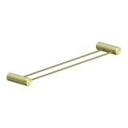 Nero Opal Double Towel Rail 800mm - Brushed Gold - NR2530dBG