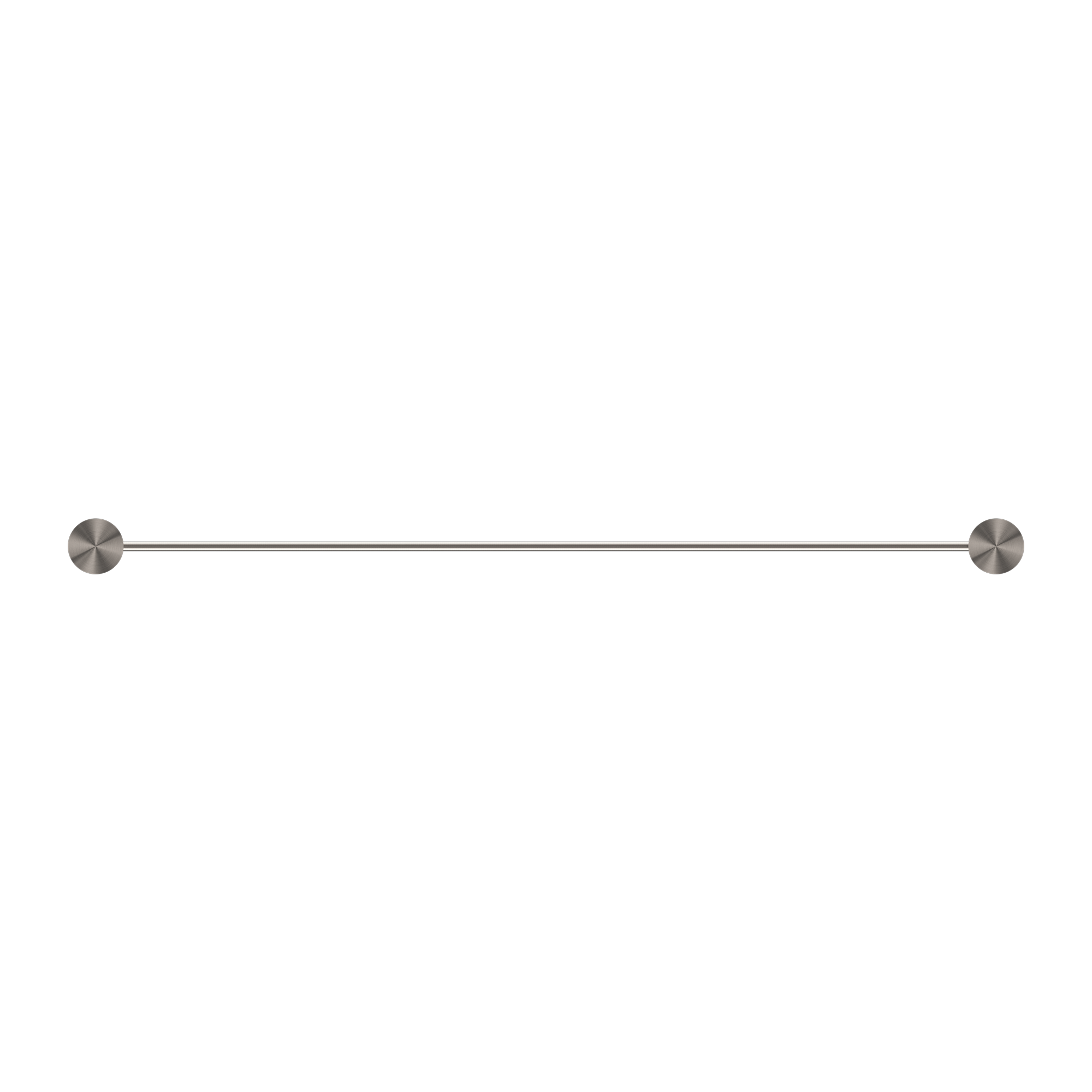 Nero Opal Double Towel Rail 800mm - Brushed Nickel - NR2530dBN
