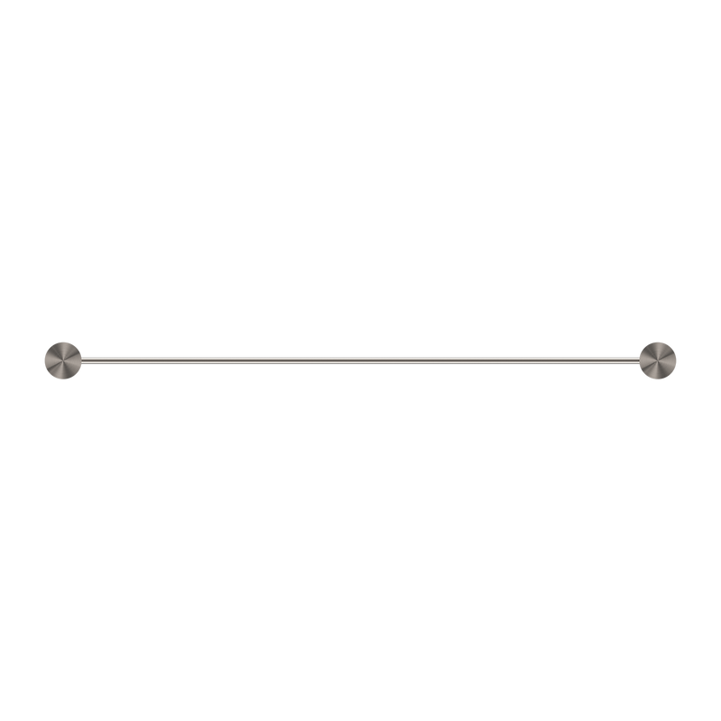 Nero Opal Double Towel Rail 800mm - Brushed Nickel