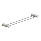 Nero Opal Double Towel Rail 600mm - Brushed Nickel - NR2524dBN