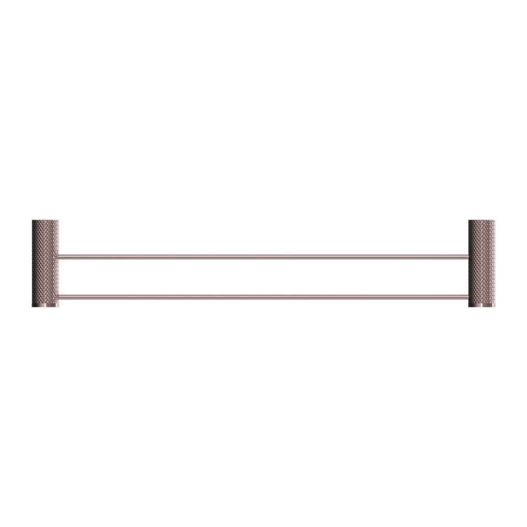 Nero Opal Double Towel Rail 800mm - Brushed Bronze - NR2530dBZ