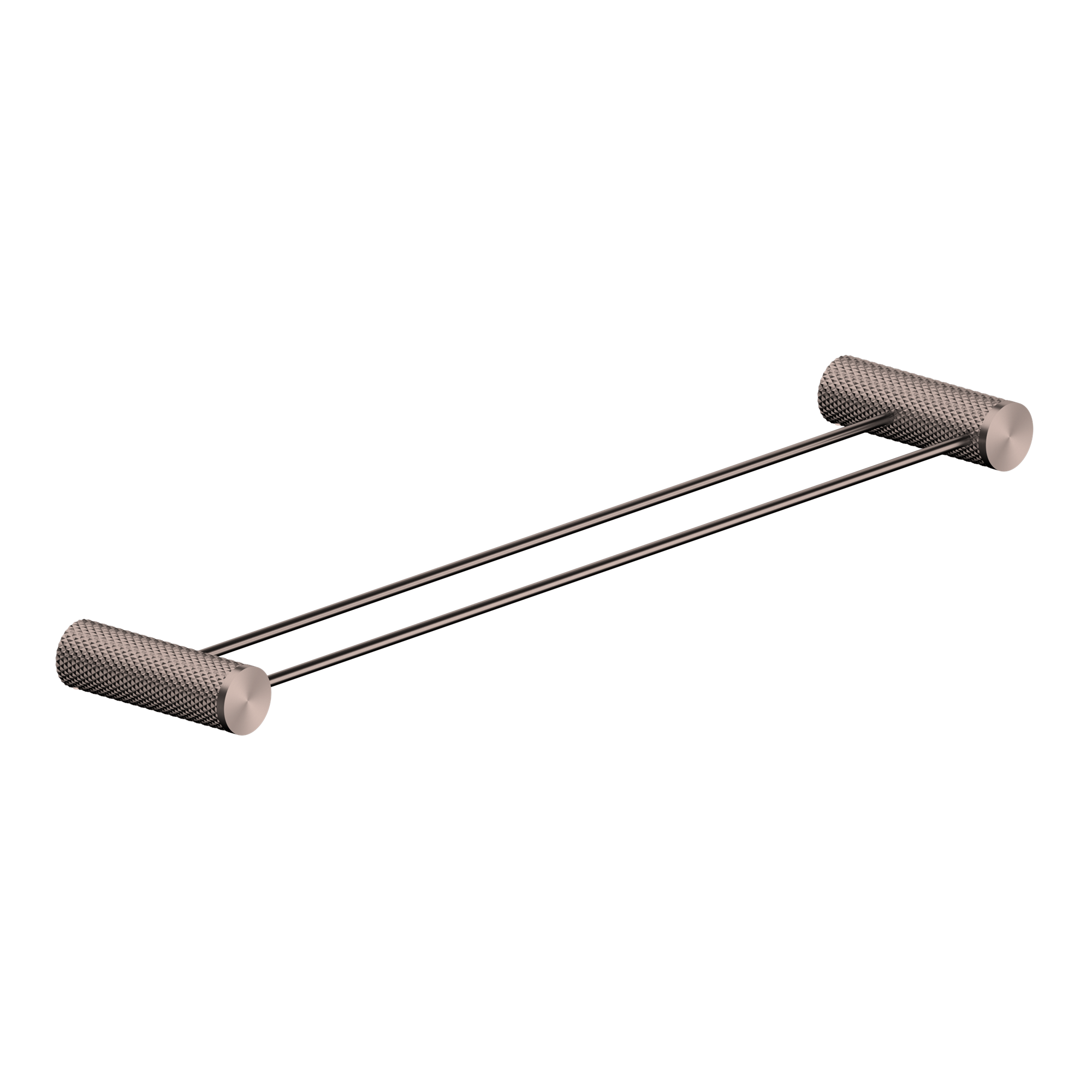 Nero Opal Double Towel Rail 800mm - Brushed Bronze - NR2530dBZ