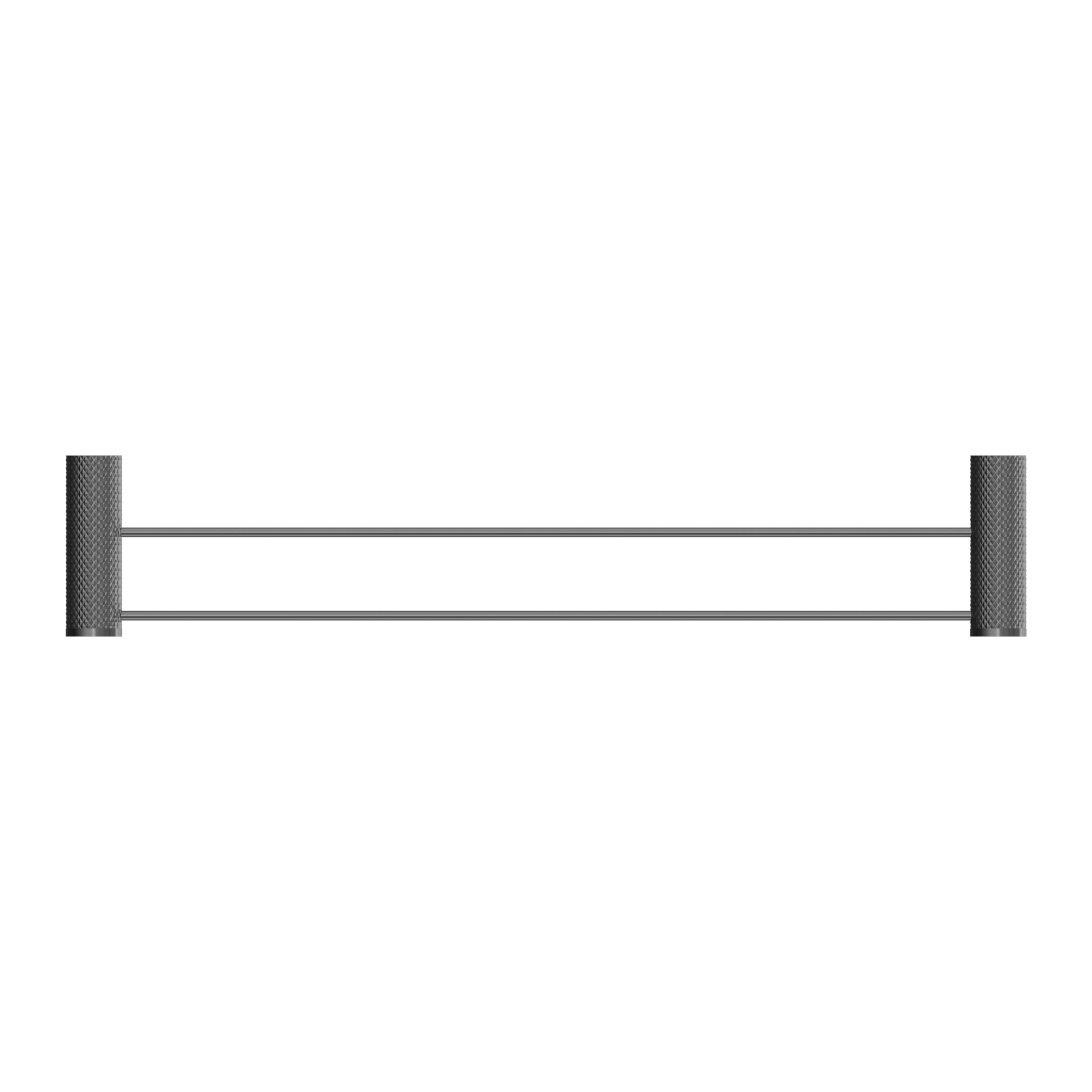 Nero Opal Double Towel Rail 600mm - Graphite - NR2524dGR