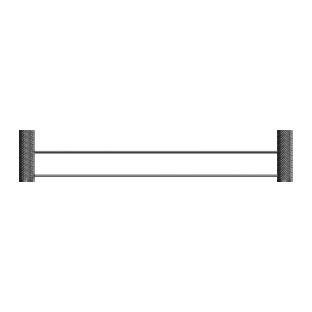 Nero Opal Double Towel Rail 800mm - Graphite - NR2530dGR