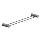 Nero Opal Double Towel Rail 600mm - Graphite - NR2524dGR