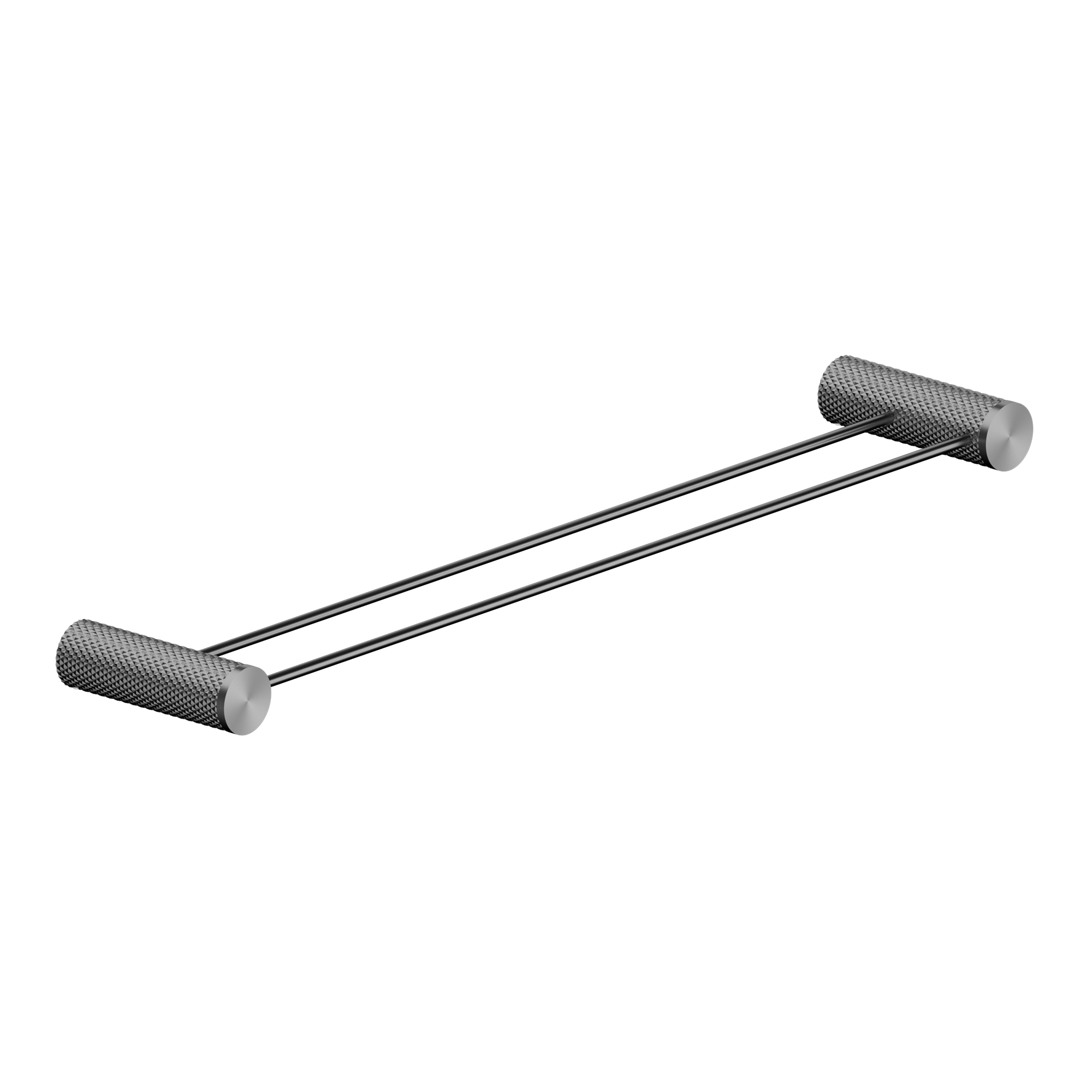 Nero Opal Double Towel Rail 600mm - Graphite - NR2524dGR