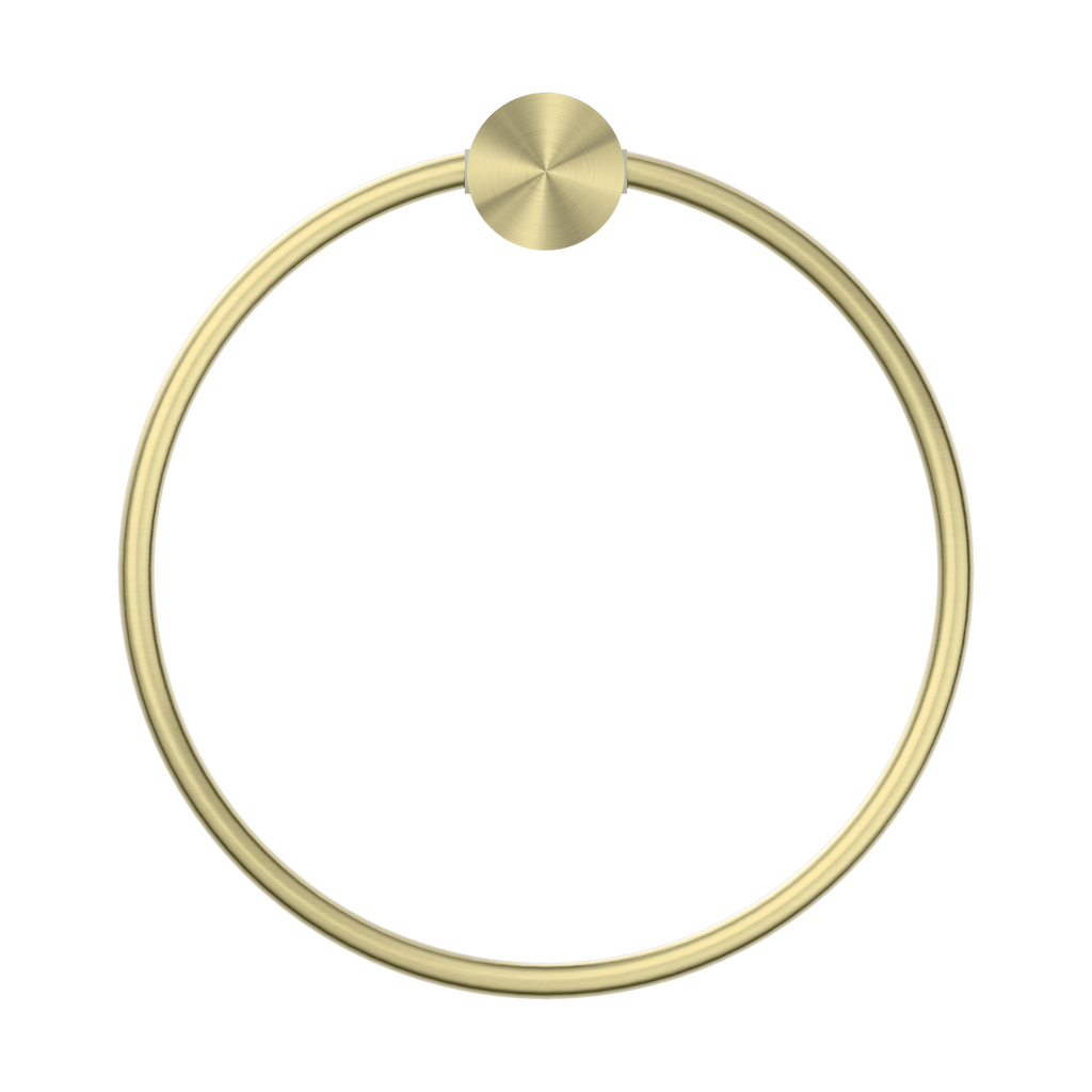 Nero Opal Towel Ring - Brushed Gold - NR2580aBG
