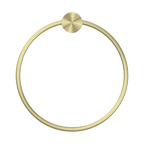 Nero Opal Towel Ring - Brushed Gold - NR2580aBG
