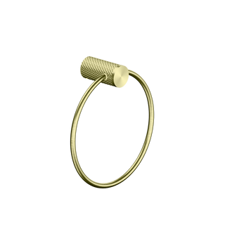 Nero Opal Towel Ring - Brushed Gold - NR2580aBG