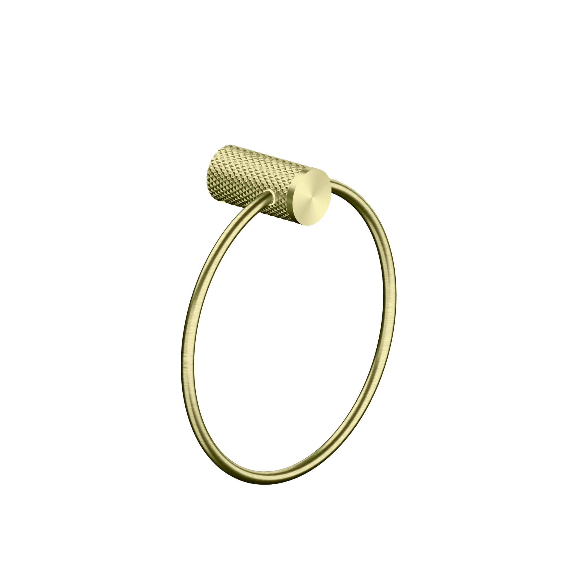 Nero Opal Towel Ring - Brushed Gold - NR2580aBG