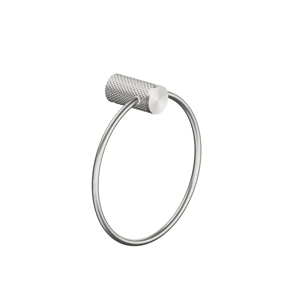 Nero Opal Towel Ring - Brushed Nickel - NR2580aBN