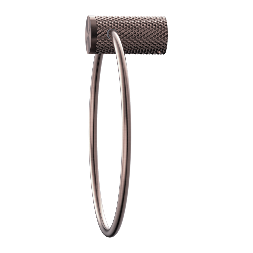 Nero Opal Towel Ring - Brushed Bronze - NR2580aBZ
