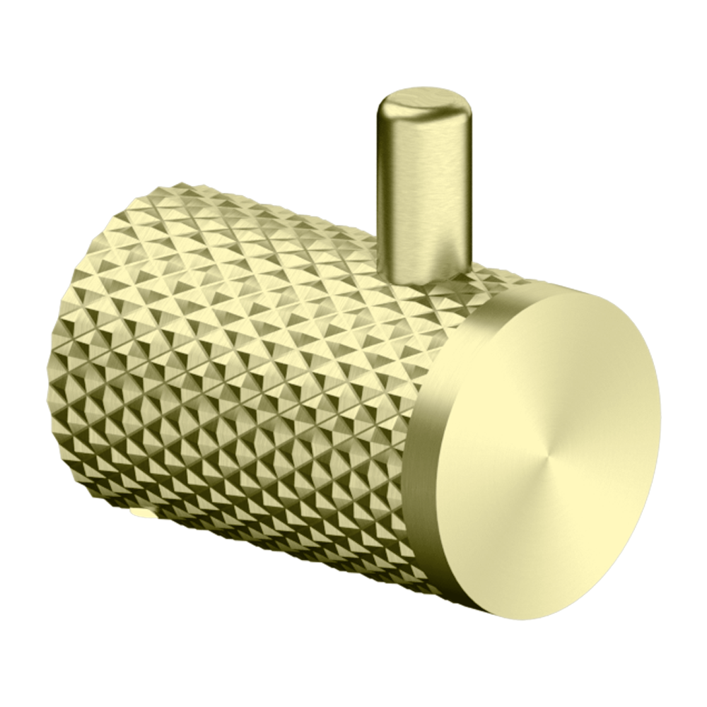 Nero Opal Robe Hook - Brushed Gold - NR2582BG