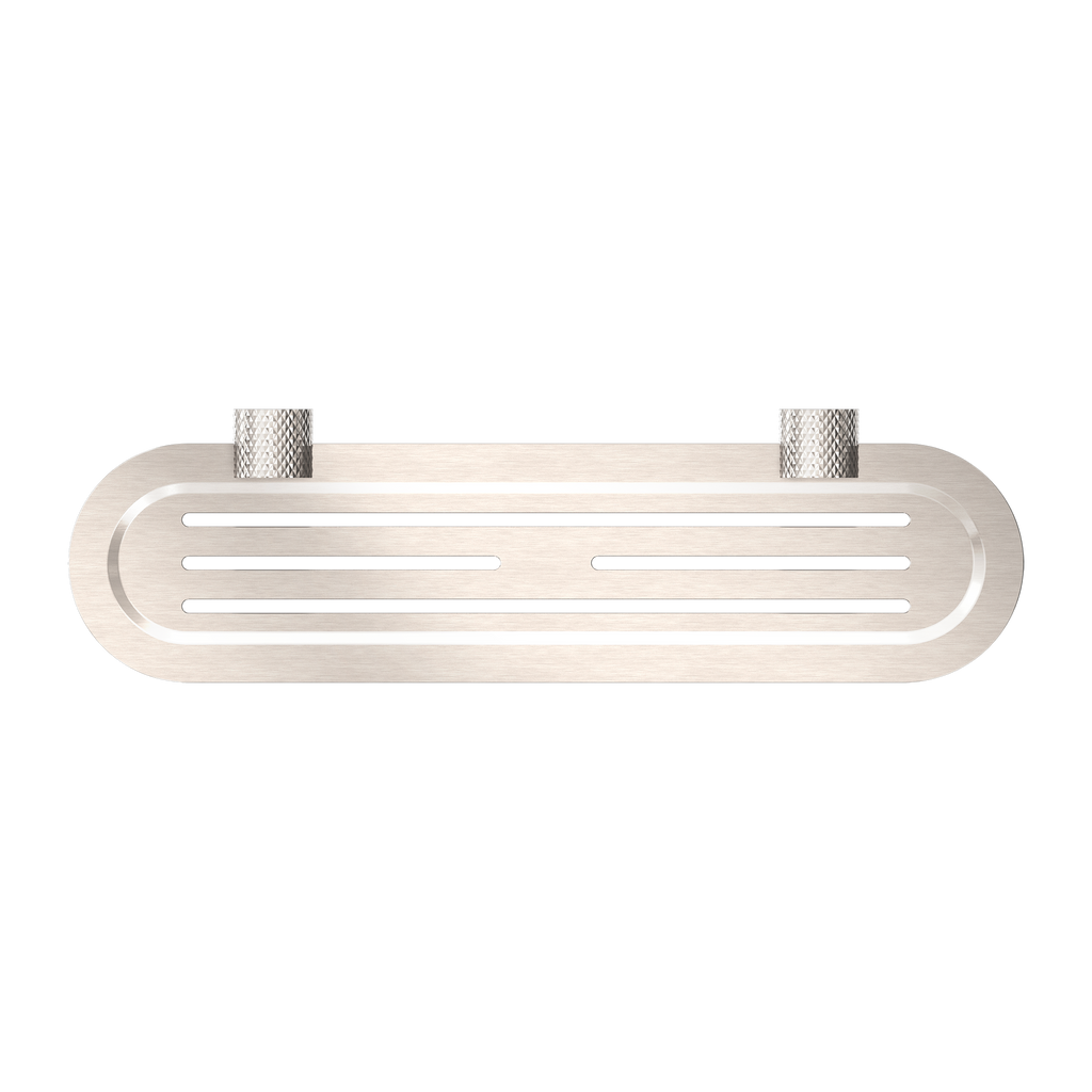Nero Opal Metal Shower Shelf - Brushed Nickel - NR2587aBN