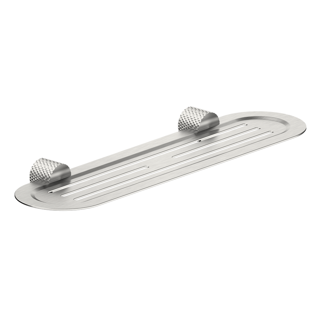 Nero Opal Metal Shower Shelf - Brushed Nickel - NR2587aBN