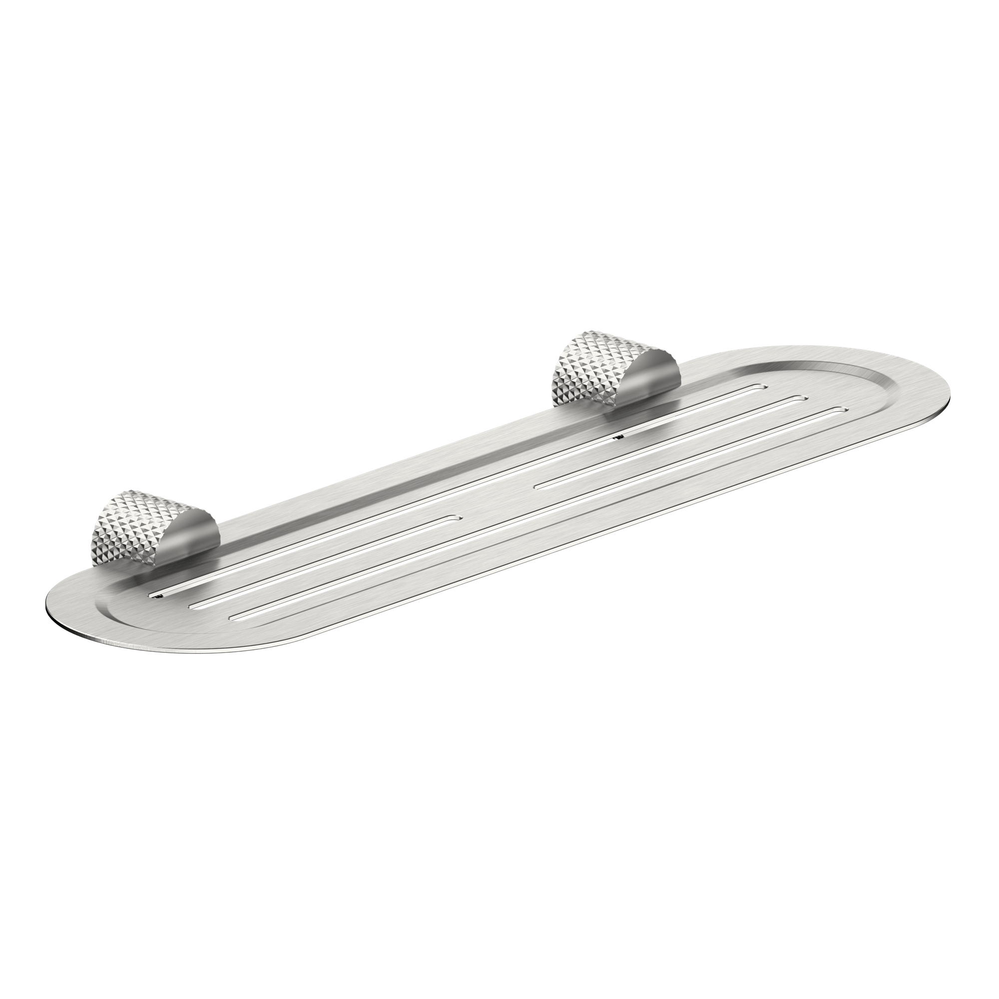 Nero Opal Metal Shower Shelf - Brushed Nickel - NR2587aBN