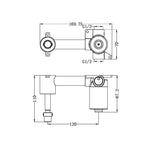 Nero Kara/Opal Progressive Wall Basin Set Body Only - NR29237
