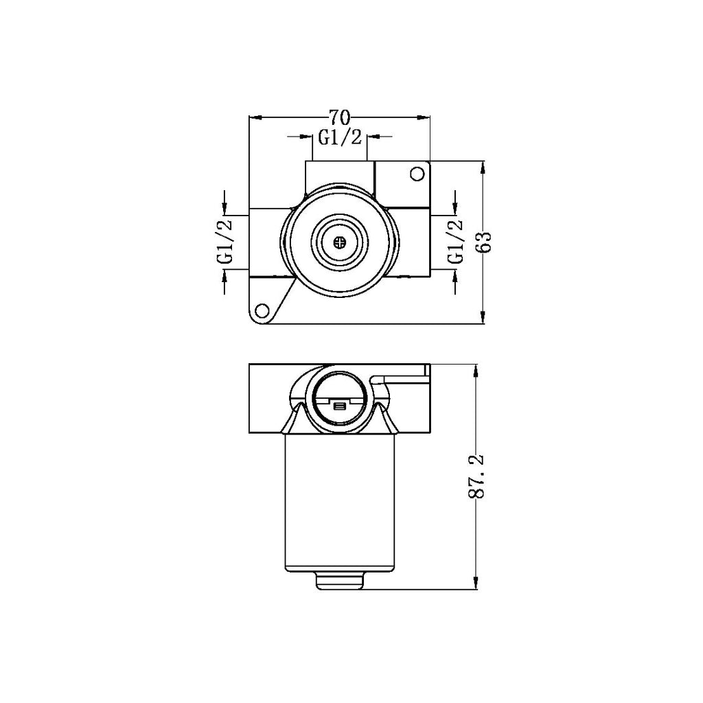 Nero Kara/Opal Progressive Shower Mixer Body Only - NR29238