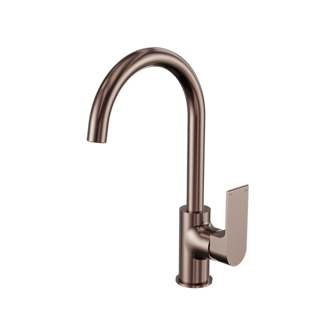 Nero Bianca Kitchen Mixer Gooseneck Spout - LF Brushed Bronze - NR321506BZ
