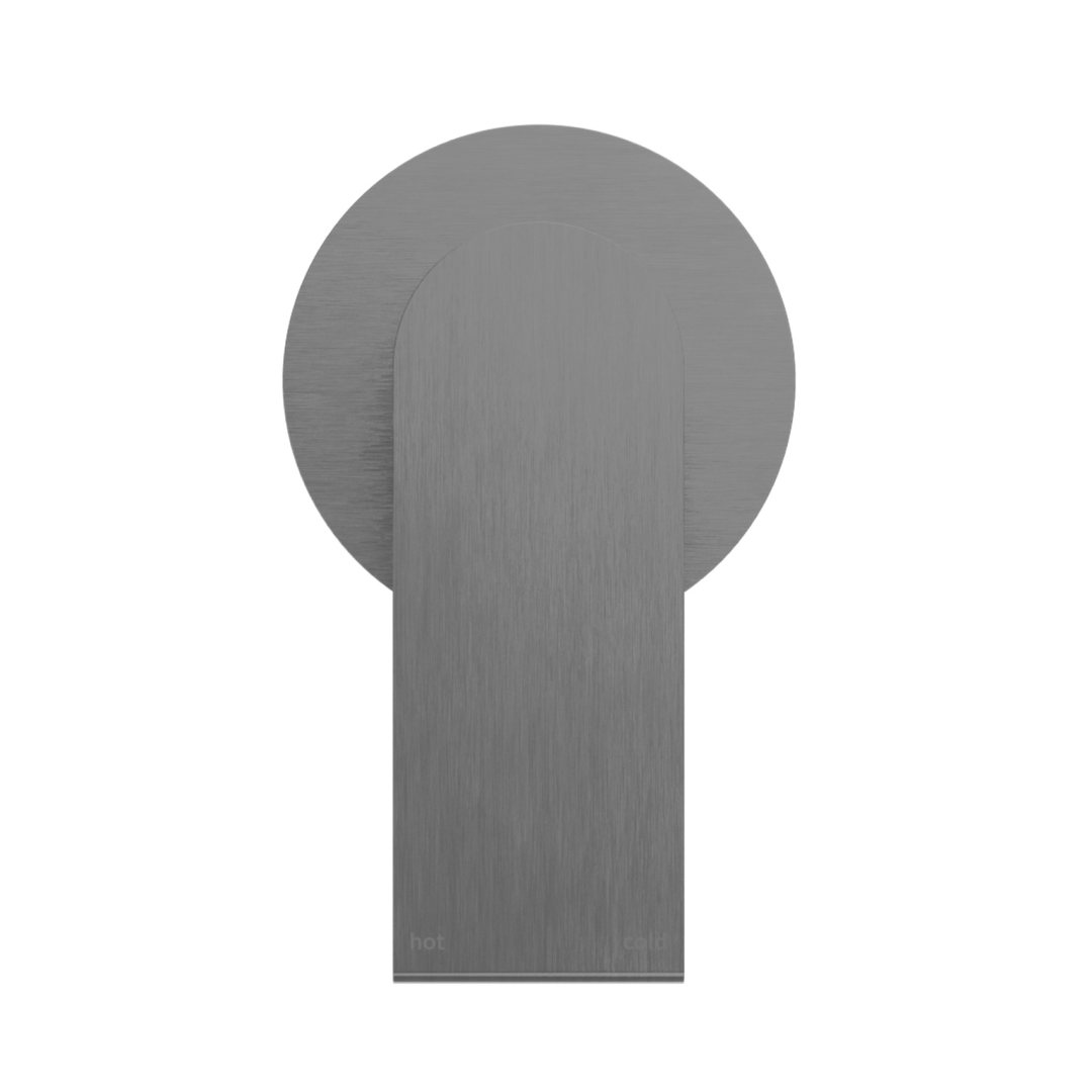 Nero Bianca Shower Mixer 80mm Plate (Includes In-Wall Body) - LF Gun Metal - NR321511dGM