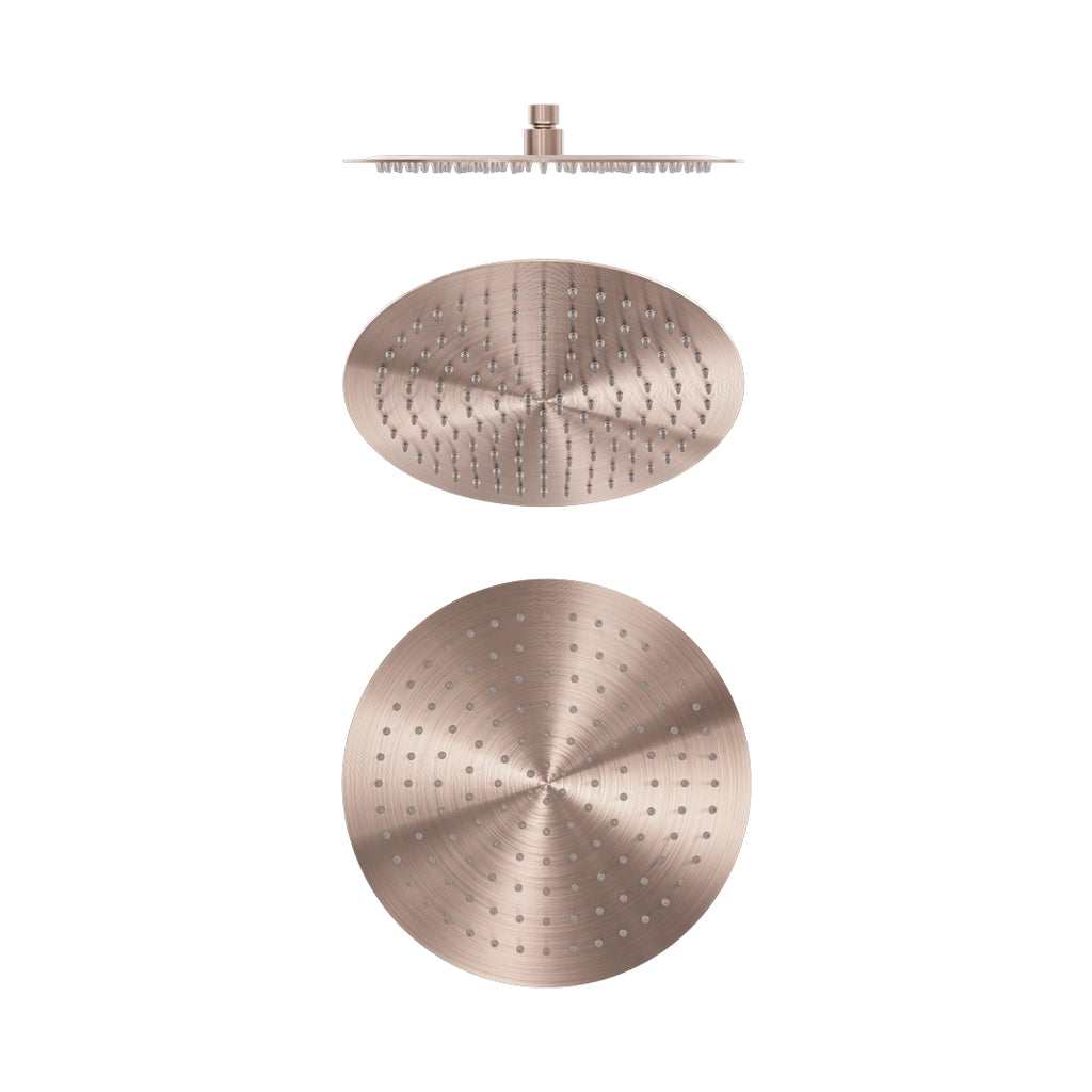 Nero Zen SS316L Round Shower Head - Brushed Bronze - NR508041BZ