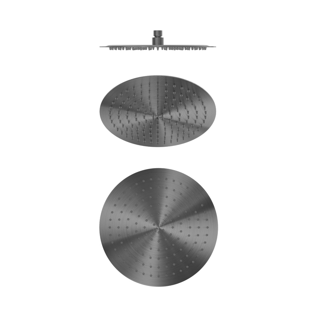 Nero Zen SS316L Round Shower Head - Graphite - NR508041GR