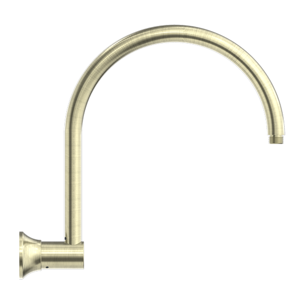 Nero York Shower Arm - Aged Brass - NR508AB