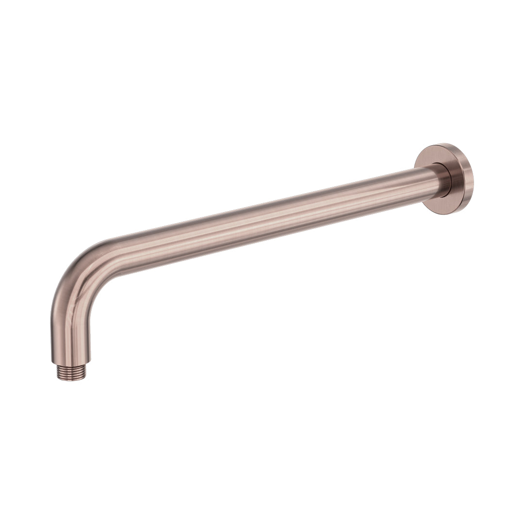 Nero Zen SS316L Round Shower Arm 400mm - Brushed Bronze - NR509BZ