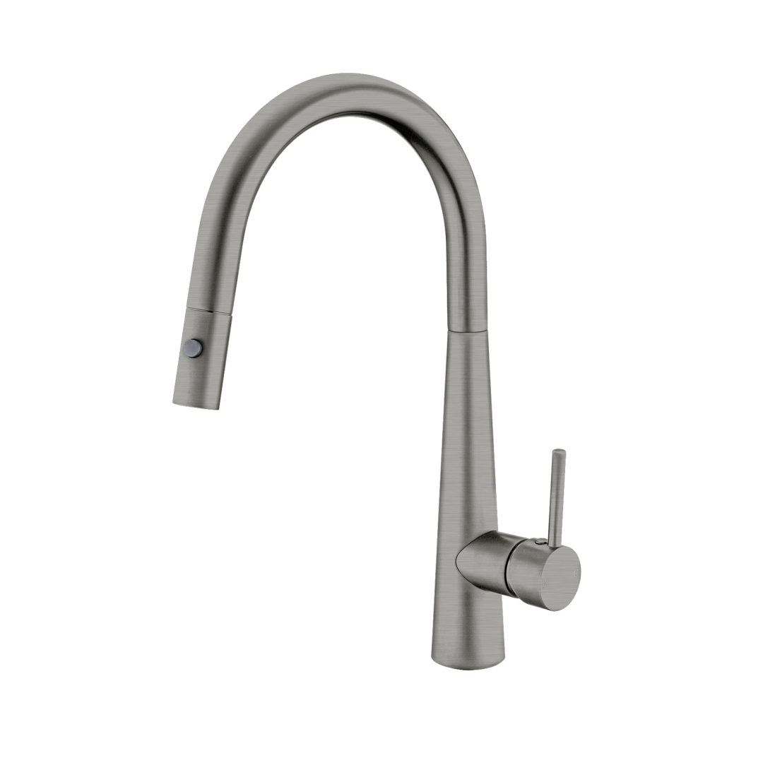 Nero Dolce Pull Out Sink Mixer with Vegie Spray - LF Gun Metal - NR581009cGM