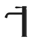 Nero York Straight Tall Basin Mixer With Metal Lever - Matte Black - NR692101a02MB