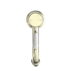 Nero York Straight Basin Mixer With White Porcelain Lever - Aged Brass - NR692101b01AB